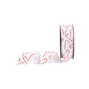 1" Printed Satin Ribbon | Candy Cane | 10 Yard Roll