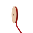 3/8" Velvet Ribbon | Scarlet | 10 Yard Roll