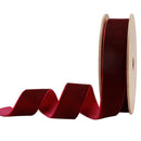 1" Velvet Ribbon | Bordeaux | 10 Yard Roll