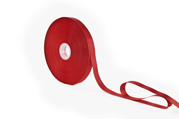 5/8" Textured Grosgrain Ribbon | Red (250) | 100 Yard Roll