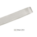 7/8" Single Face Satin Ribbon | Silver (012) |100 Yard Roll