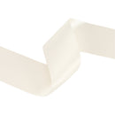 2 1/4" Single Face Satin Ribbon | Antique White (028) | 50 Yard Roll
