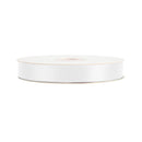 7/8" Double Face Satin Ribbon | White (029) | 100 Yard Roll