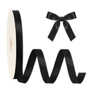 5/8" Double Face Satin Ribbon | Black (030) | 100 Yard Roll