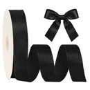 1 1/2" Double Face Satin Ribbon | Black (030) | 50 Yard Roll