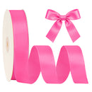1 1/2" Double Face Satin Ribbon | Shocking Pink (175) | 50 Yard Roll