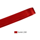 7/8" Double Face Satin Ribbon | Scarlet (260) | 100 Yard Roll