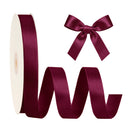 7/8" Double Face Satin Ribbon | Wine (275) | 100 Yard Roll