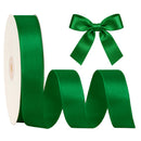 1 1/2" Single Face Satin Ribbon | Forest Green (587) | 50 Yard Roll