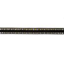 5/8" Wired Edge Corsage Ribbon | Black with Metallic Blocks | 25 Yard Roll