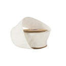 2 1/2" Wired Dupioni Ribbon | Antique White | 10 Yard Roll