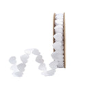 3/4" Ultra Sonic Trim | Side By Side Hearts White | 10 Yard Roll