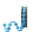 3/4" Ultra Sonic Trim | Daisy Flower Blue | 10 Yard Roll