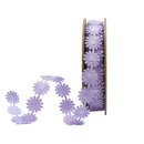 3/4" Ultra Sonic Trim | Daisy Flower Lavender | 10 Yard Roll