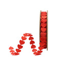 3/4" Ultra Sonic Trim | Running Hearts Red | 10 Yard Roll