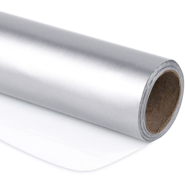 30" x 10' Wrapping Paper | Matte Silver