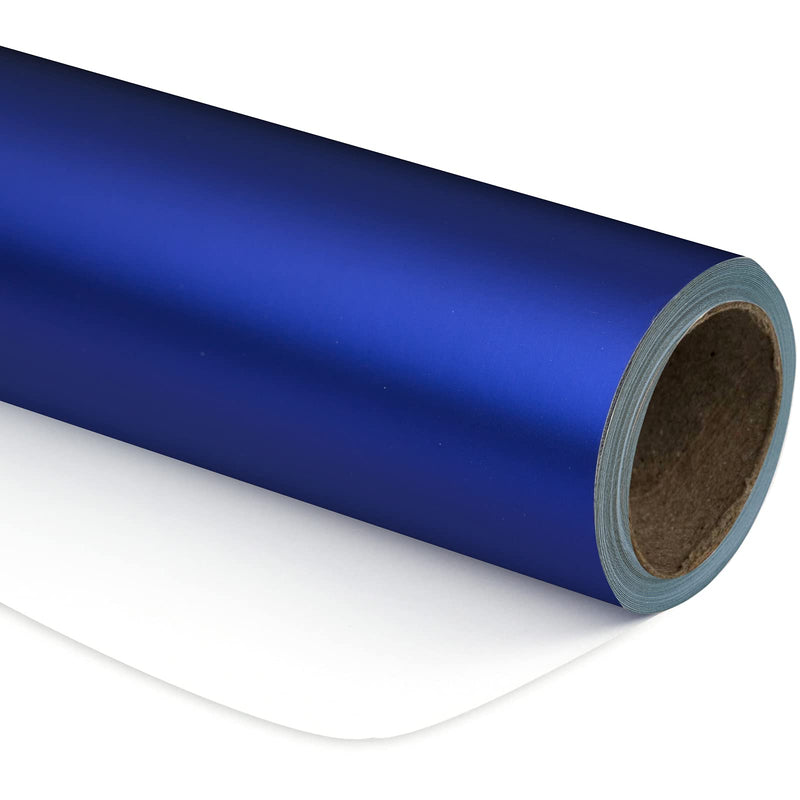 30" x 10' Wrapping Paper | Matte Blue