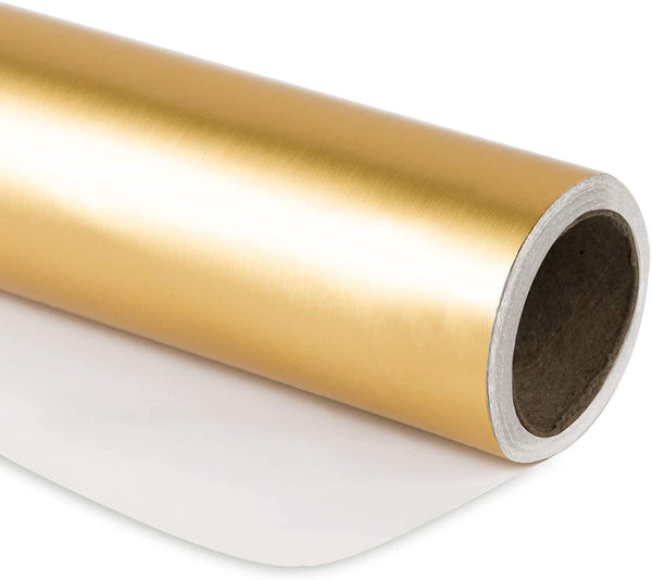 30" x 10' Wrapping Paper | Matte Gold
