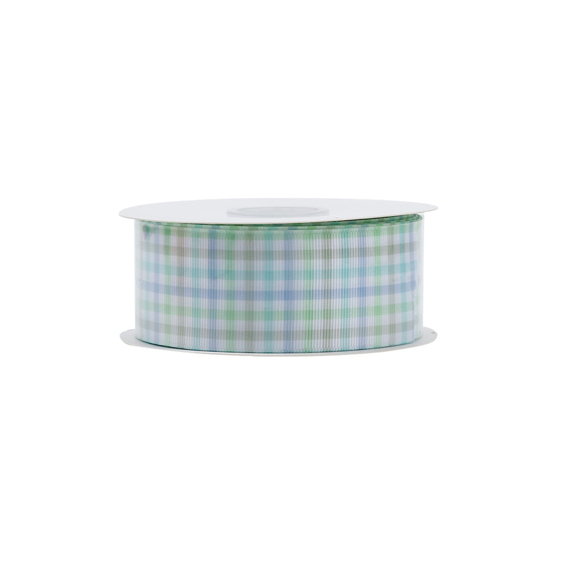 1 1/2" Printed Grosgrain Ribbon | Boy Plaid (10026) | 100 Yard Roll