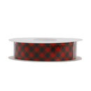 7/8" Printed Grosgrain Ribbon | Lumberjack Plaid (10054) | 100 Yard Roll