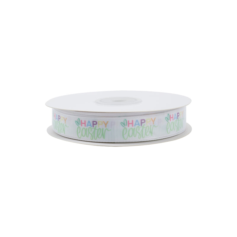 5/8" Printed Grosgrain Ribbon | Happy Easter (10045) | 100 Yard Roll