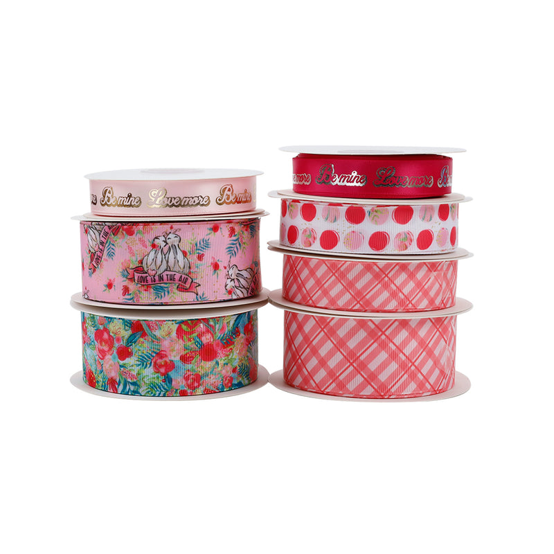 1 1/2" Printed Grosgrain Ribbon | Bunny Love (10051) | 100 Yard Roll