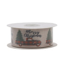 1 1/2" Printed Grosgrain Ribbon | Tree Wagon (10056) | 100 Yard Roll