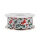 1 1/2" Printed Grosgrain Ribbon | Mistletoe (10058) | 100 Yard Roll