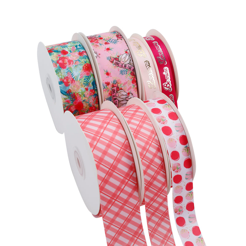1 1/2" Printed Grosgrain Ribbon | Bunny Love (10051) | 100 Yard Roll