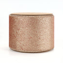 4" Reversible Velvet/Glitter Wired Ribbon | Scarlet/Pale Gold | 10 Yard Roll