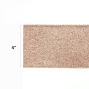 4" Reversible Velvet/Glitter Wired Ribbon | Scarlet/Pale Gold | 10 Yard Roll