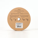 2 1/2" Wired Ribbon | "Metallic Striped" Natural/Bronze | 10 Yard Roll