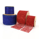 4" Mesh Wired Ribbon | Royal | 10 Yard Roll