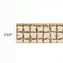 2 1/2" Wired Ribbon | "Metallic Net" Gold | 10 Yard Roll