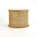 4" Mesh Wired Ribbon | Gold | 10 Yard Roll