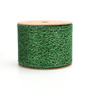 3" Mesh Wired Ribbon | Green | 10 Yard Roll