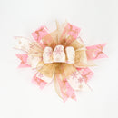 2 1/2" Wired Ribbon | "Glitter Net" Gold | 10 Yard Roll