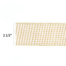 2 1/2" Wired Ribbon | "Netting" Gold | 10 Yard Roll