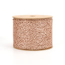 3" Mesh Wired Ribbon | Rose Gold | 10 Yard Roll
