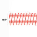 2 1/2" Wired Ribbon | "Netting" Red | 10 Yard Roll