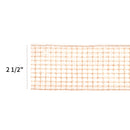 2 1/2" Wired Ribbon | "Netting" Beige | 10 Yard Roll