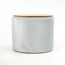 4" Reversible Classic Velvet/Shimmer Wired Ribbon | Silver/Lt. Silver | 10 Yard Roll