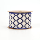 2 1/2" Wired Ribbon | "Lattice" Natural | 10 Yard Roll