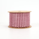 2 1/2" Wired Ribbon | "Netting" Pink | 10 Yard Roll