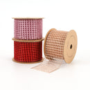 2 1/2" Wired Ribbon | "Netting" Pink | 10 Yard Roll