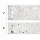 4" Sequin Wired Ribbon | Silver | 10 Yard Roll