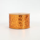 2 1/2" Wired Ribbon | "Whimsey Glitter" Orange | 10 Yard Roll