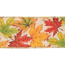 2 1/2" Wired Ribbon | "Maple Leaf" Natural/Multi | 10 Yard Roll