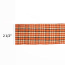 2 1/2" Wired Ribbon | "Harvest Plaid" Rust/Multi | 10 Yard Roll