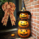2 1/2" Wired Ribbon | "Maple Leaf" Black/Multi | 10 Yard Roll